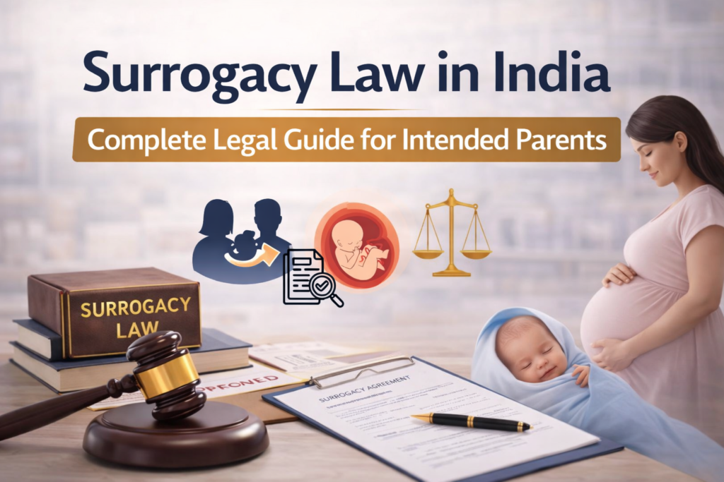 Surrogacy law in India guide, Surrogacy regulation act India, Surrogacy agreement India intended parents, Surrogacy lawyer Chennai consultation IVF surrogacy legal process India