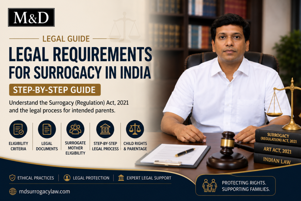 Legal Requirements for Surrogacy in India (2026) | Complete Legal Guide