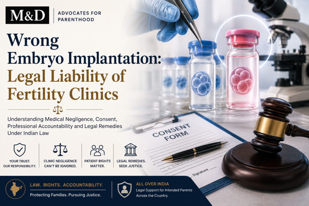 Doctor supporting patient in wrong embryo implantation legal liability case