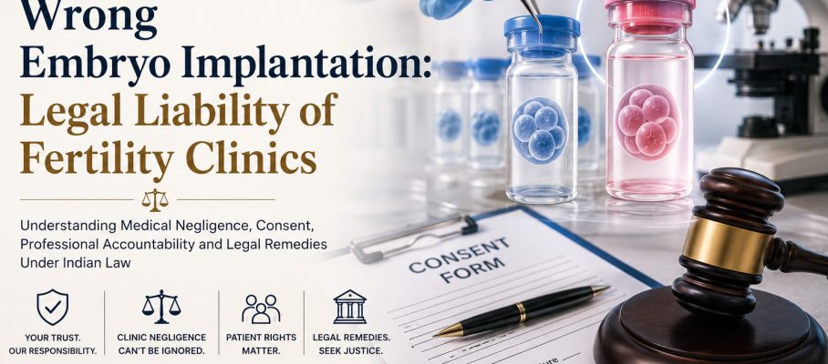 Doctor supporting patient in wrong embryo implantation legal liability case